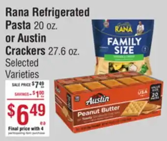 Smart & Final Rana Refrigerated Pasta or Austin Crackers offer
