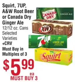 Smart & Final Squirt, 7UP, A & W Root Beer or Canada Dry Ginger Ale offer