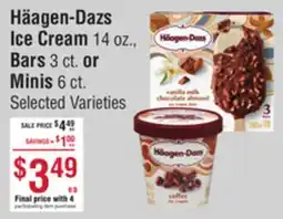 Smart & Final Häagen-Dazs Ice Cream, Bars or Minis offer
