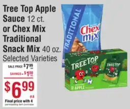 Smart & Final Tree Top Apple Sauce or Chex Mix Traditional Snack Mix offer