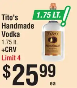 Smart & Final Tito's Handmade Vodka offer