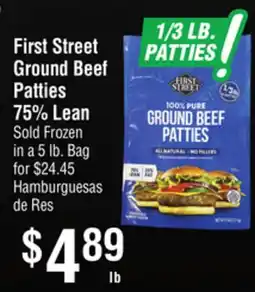 Smart & Final First Street Ground Beef Patties offer