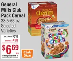 Smart & Final General Mills Club Pack Cereal offer