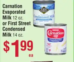 Smart & Final Carnation Evaporated Milk or First Street Condensed Milk offer