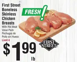 Smart & Final First Street Boneless Skinless Chicken Breasts offer