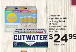 Ralphs Cutwater, High Noon, Nütrl or Long Drink offer
