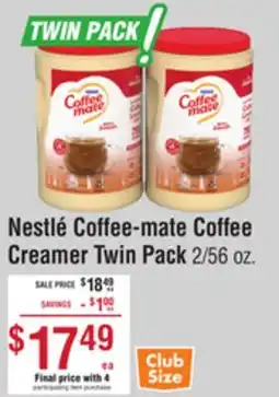 Smart & Final Nestlé Coffee-mate Coffee Creamer Twin Pack offer