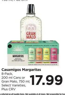 Food 4 Less Casamigos Margaritas offer