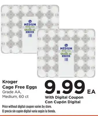 Food 4 Less Kroger Cage Free Eggs offer