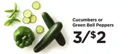 Food 4 Less Cucumbers or Green Bell Peppers offer