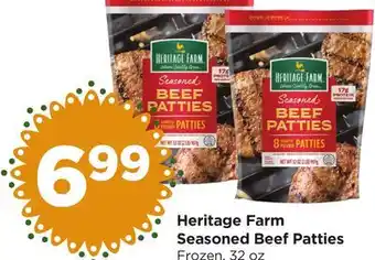 Food 4 Less Heritage Farm Seasoned Beef Patties offer