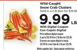 Food 4 Less Wild-Caught Snow Crab Clusters offer