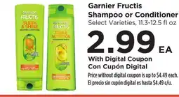 Food 4 Less Garnier Fructis Shampoo or Conditioner offer