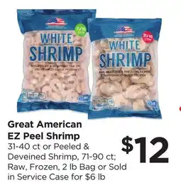Food 4 Less Great American EZ Peel Shrimp offer