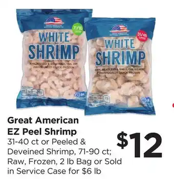 Food 4 Less Great American EZ Peel Shrimp offer
