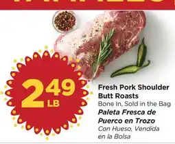 Food 4 Less Fresh Pork Shoulder Butt Roasts offer