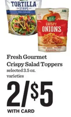 Mariano's Fresh Gourmet Crispy Salad Toppers offer