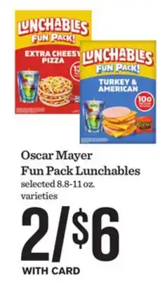 Mariano's Oscar Mayer Fun Pack Lunchables offer