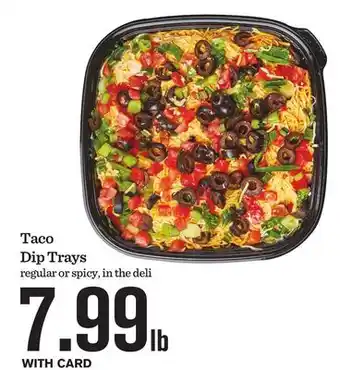 Mariano's Taco Dip Trays offer