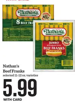 Mariano's Nathan's Beef Franks offer