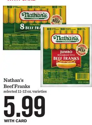 Mariano's Nathan's Beef Franks offer