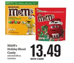 Mariano's M & M' s Holiday Blend Candy offer