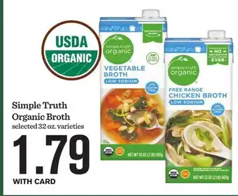 Mariano's Simple Truth Organic Broth offer