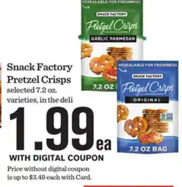 Mariano's Snack Factory Pretzel Crisps offer