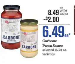 Mariano's Carbone Pasta Sauce offer