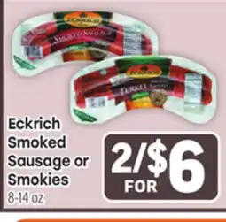 Tony’s Fresh Market Eckrich Smoked Sausage or Smokies offer