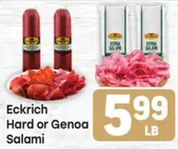 Tony’s Fresh Market Eckrich Hard or Genoa Salami offer