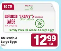 Tony’s Fresh Market US Grade A Large Eggs offer