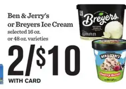 Mariano's Ben & Jerry's or Breyers Ice Cream offer