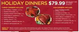 Mariano's HOLIDAY DINNERS offer