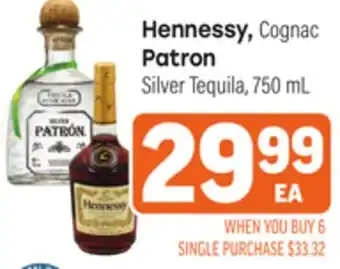 Tony’s Fresh Market Hennessy, Cognac Patron offer