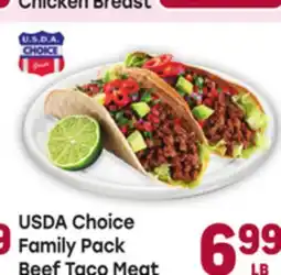 Tony’s Fresh Market USDA Choice Family Pack Beef Taco Meat offer