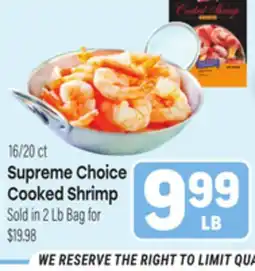 Tony’s Fresh Market Supreme Choice Cooked Shrimp offer
