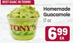Tony’s Fresh Market Homemade Guacamole offer
