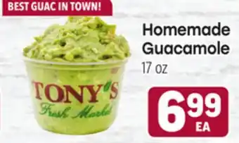 Tony’s Fresh Market Homemade Guacamole offer