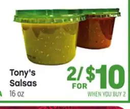 Tony’s Fresh Market Tony's Salsas offer