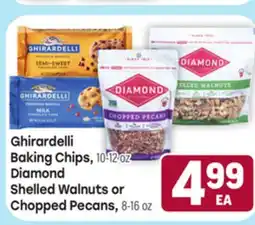 Tony’s Fresh Market Ghirardelli Baking Chips, 10-12oz Diamond Shelled Walnuts or Chopped Pecans, 8-16oz offer