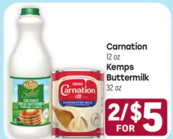 Tony’s Fresh Market Carnation or Kemps Buttermilk offer