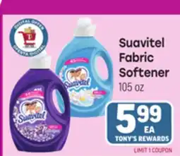 Tony’s Fresh Market Suavitel Fabric Softener offer