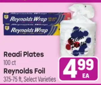 Tony’s Fresh Market Readi Plates 100 ct Reynolds Foil 37.5-75 ft offer