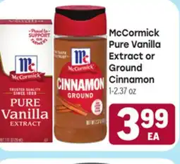Tony’s Fresh Market McCormick Pure Vanilla Extract or Ground Cinnamon offer