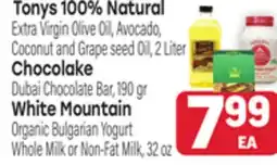 Tony’s Fresh Market Tonys 100% Natural or Chocolake or White Mountain offer