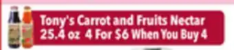 Tony’s Fresh Market Tony's Carrot and Fruits Nectar offer