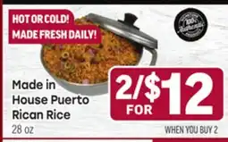 Tony’s Fresh Market Made in House Puerto Rican Rice offer