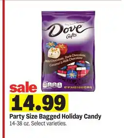 Meijer Party Size Bagged Holiday Candy offer