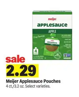 Meijer Meijer Applesauce Pouches offer